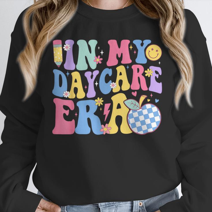 In My Daycare Era Groovy Teacher Daycare First Day Of School Unisex Sweatshirt, novelty gifts, funny gifts