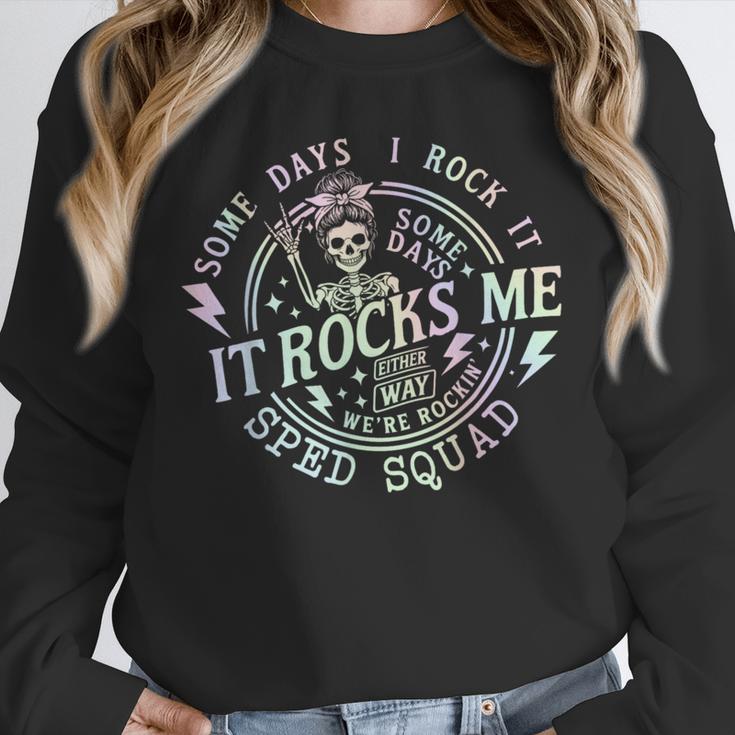Some Days I Rock It Some Days It Rocks Me Teacher Sped Squad Unisex Sweatshirt, novelty gifts, funny gifts Some Days I Rock It Some Days It Rocks Me Teacher Sped Squad Unisex Sweatshirt, novelty gifts, funny gifts