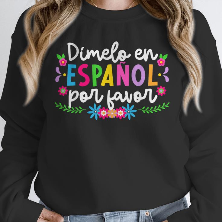Dimelo En EspañOl Maestra De EspañOl Spanish Teacher Unisex Sweatshirt, novelty gifts, funny gifts Dimelo En EspañOl Maestra De EspañOl Spanish Teacher Unisex Sweatshirt, novelty gifts, funny gifts
