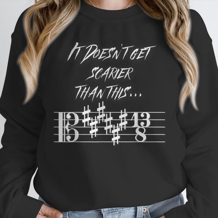 It Doesn't Get Scarier Halloween Music Teacher Costume For Men Women Unisex Sweatshirt, novelty gifts, funny gifts It Doesn't Get Scarier Halloween Music Teacher Costume For Men Women Unisex Sweatshirt, novelty gifts, funny gifts