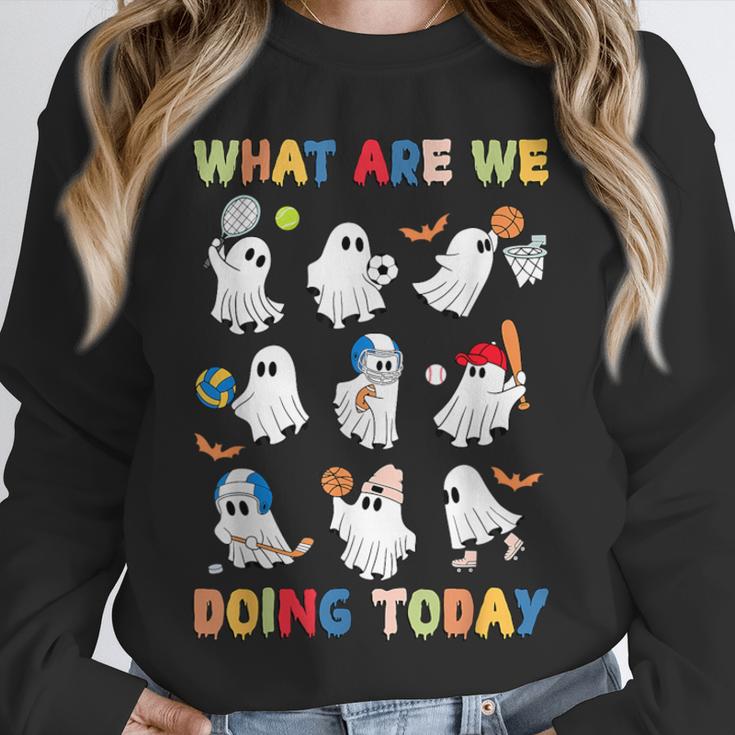 What Are We Doing Today Ghost PE Teacher Team Halloween Unisex Sweatshirt, novelty gifts, funny gifts