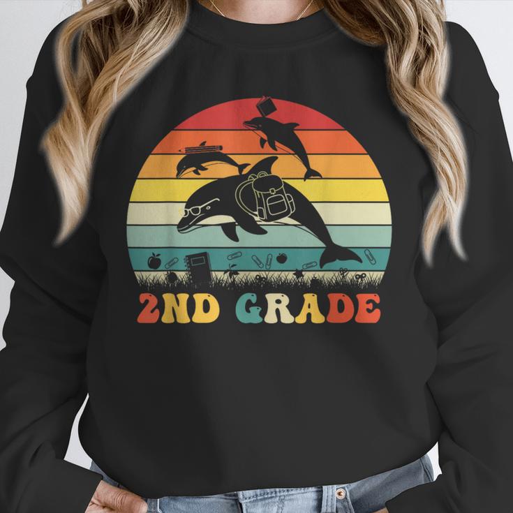 Dolphin Second Grade Back To School Teacher Student Unisex Sweatshirt, novelty gifts, funny gifts Dolphin Second Grade Back To School Teacher Student Unisex Sweatshirt, novelty gifts, funny gifts