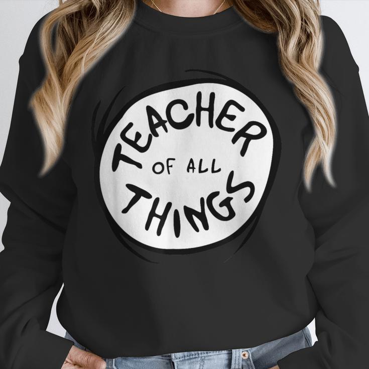 Dr Seuss Teacher Of All Things Red Emblem Unisex Sweatshirt, novelty gifts, funny gifts