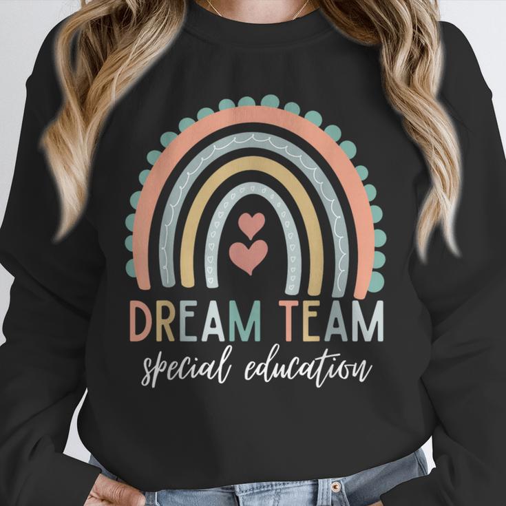Dream Team Special Education Teacher ED SPED Squad Rainbow Unisex Sweatshirt, novelty gifts, funny gifts