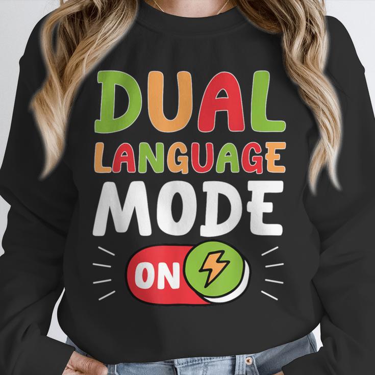 Dual Language Teacher Bilingual Teacher Unisex Sweatshirt, novelty gifts, funny gifts Dual Language Teacher Bilingual Teacher Unisex Sweatshirt, novelty gifts, funny gifts
