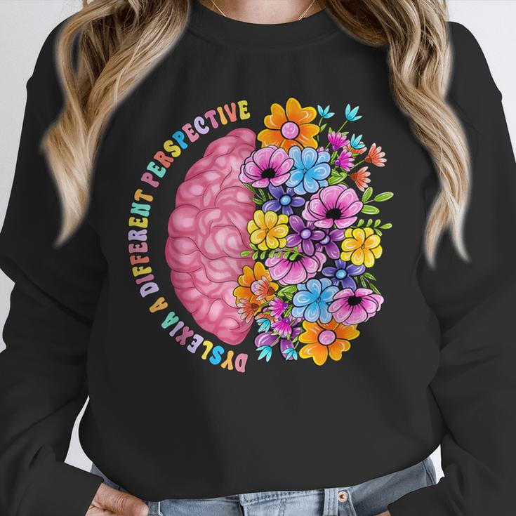 Dyslexia Different Perspective Reading Brain Floral Teacher Unisex Sweatshirt, novelty gifts, funny gifts Dyslexia Different Perspective Reading Brain Floral Teacher Unisex Sweatshirt, novelty gifts, funny gifts