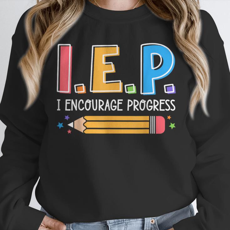 I E P I Encourage Progress Special Education Teacher Unisex Sweatshirt, novelty gifts, funny gifts