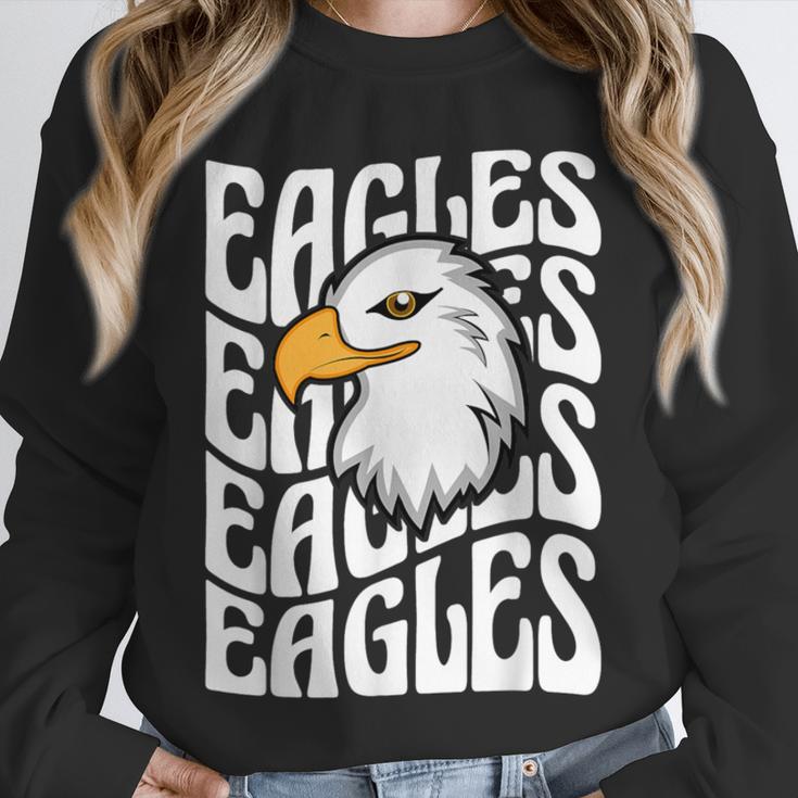 Eagles School Sports Fan Team Spirit Teacher Parent Student Unisex Sweatshirt, novelty gifts, funny gifts