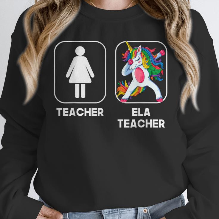 ELA Teacher Dabbing Unicorn Teacher Women Unisex Sweatshirt, novelty gifts, funny gifts ELA Teacher Dabbing Unicorn Teacher Women Unisex Sweatshirt, novelty gifts, funny gifts