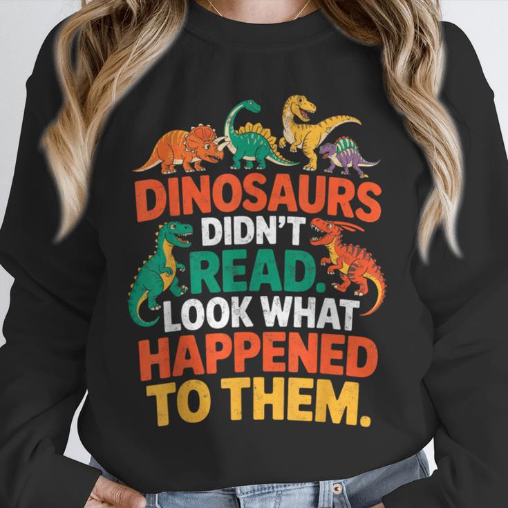 English Teacher Dinosaurs Didn’t Read What Happened To Them Unisex Sweatshirt, novelty gifts, funny gifts English Teacher Dinosaurs Didn’t Read What Happened To Them Unisex Sweatshirt, novelty gifts, funny gifts