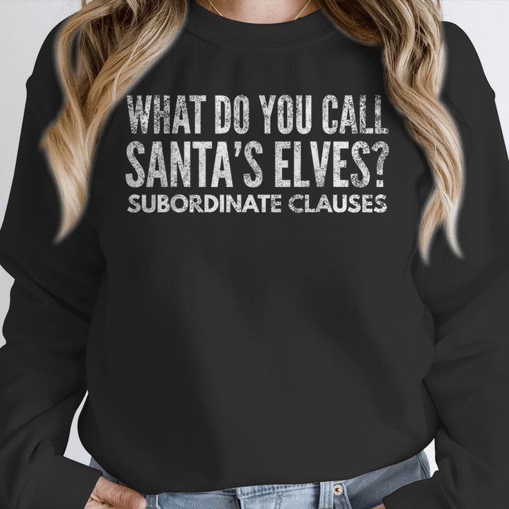 English Teacher About Grammar And Christmas Unisex Sweatshirt, novelty gifts, funny gifts English Teacher About Grammar And Christmas Unisex Sweatshirt, novelty gifts, funny gifts