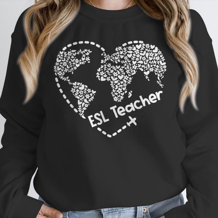 ESL Teacher ESOL Student Cute Heart Shape English Teacher Unisex Sweatshirt, novelty gifts, funny gifts ESL Teacher ESOL Student Cute Heart Shape English Teacher Unisex Sweatshirt, novelty gifts, funny gifts