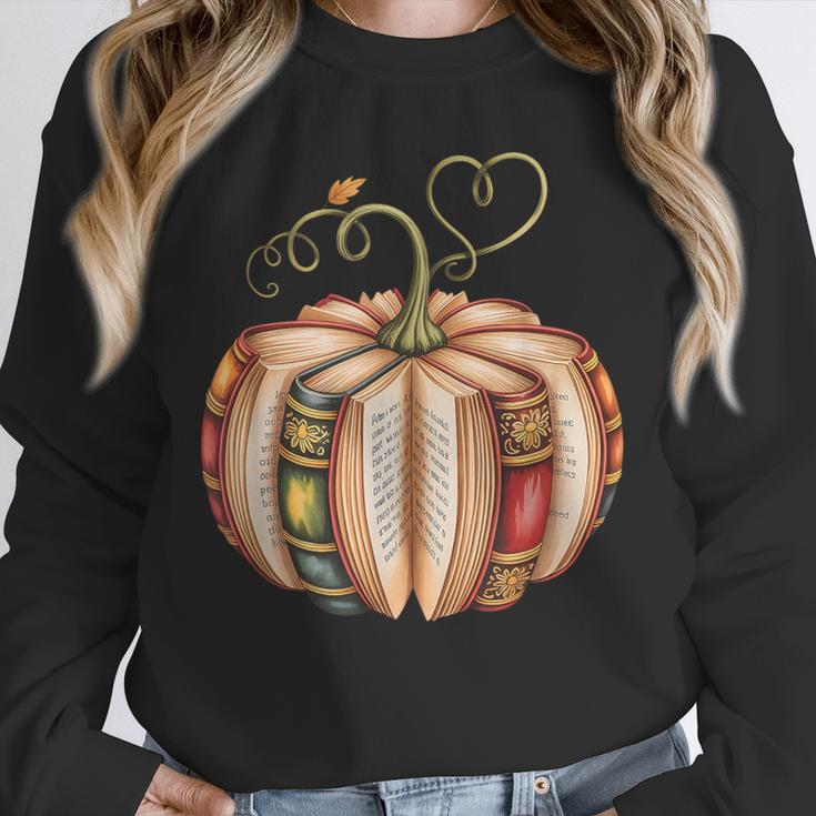 Fall Book Pumpkin Fall Librarians Bookworm Teachers Students Unisex Sweatshirt, novelty gifts, funny gifts Fall Book Pumpkin Fall Librarians Bookworm Teachers Students Unisex Sweatshirt, novelty gifts, funny gifts