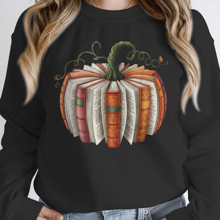 Fall Book Pumpkin Retro Reading Halloween Teacher Librarian Unisex Sweatshirt, novelty gifts, funny gifts Fall Book Pumpkin Retro Reading Halloween Teacher Librarian Unisex Sweatshirt, novelty gifts, funny gifts