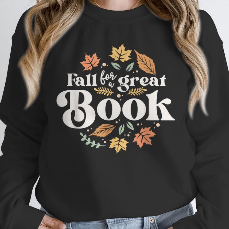 Fall For A Great Book Reading Librarian Autumn Teacher Unisex Sweatshirt, novelty gifts, funny gifts Fall For A Great Book Reading Librarian Autumn Teacher Unisex Sweatshirt, novelty gifts, funny gifts