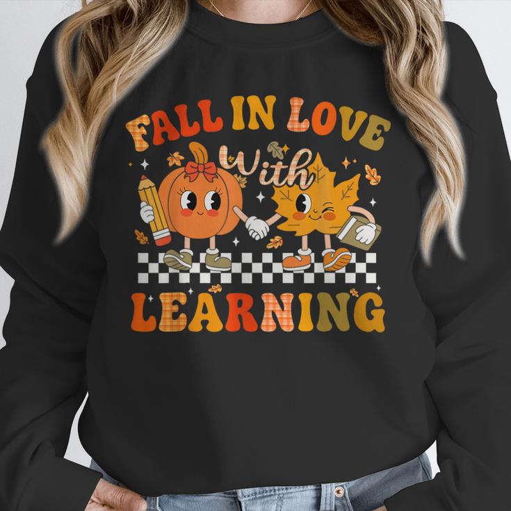 Fall In Love With Learning Autumn Pumpkin Fall Teacher Kids Unisex Sweatshirt, novelty gifts, funny gifts Fall In Love With Learning Autumn Pumpkin Fall Teacher Kids Unisex Sweatshirt, novelty gifts, funny gifts