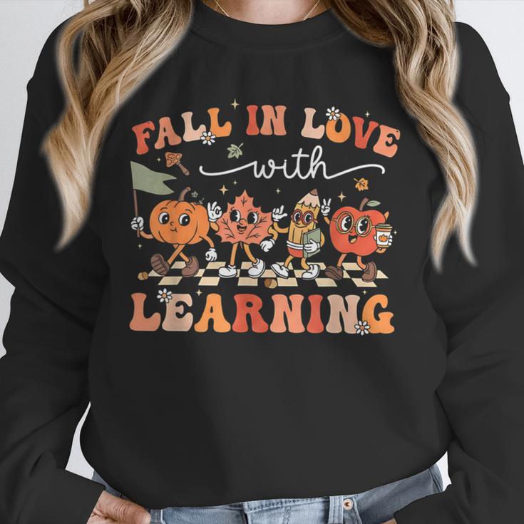 Fall In Love With Learning Autumn Teacher Thanksgiving Unisex Sweatshirt, novelty gifts, funny gifts Fall In Love With Learning Autumn Teacher Thanksgiving Unisex Sweatshirt, novelty gifts, funny gifts