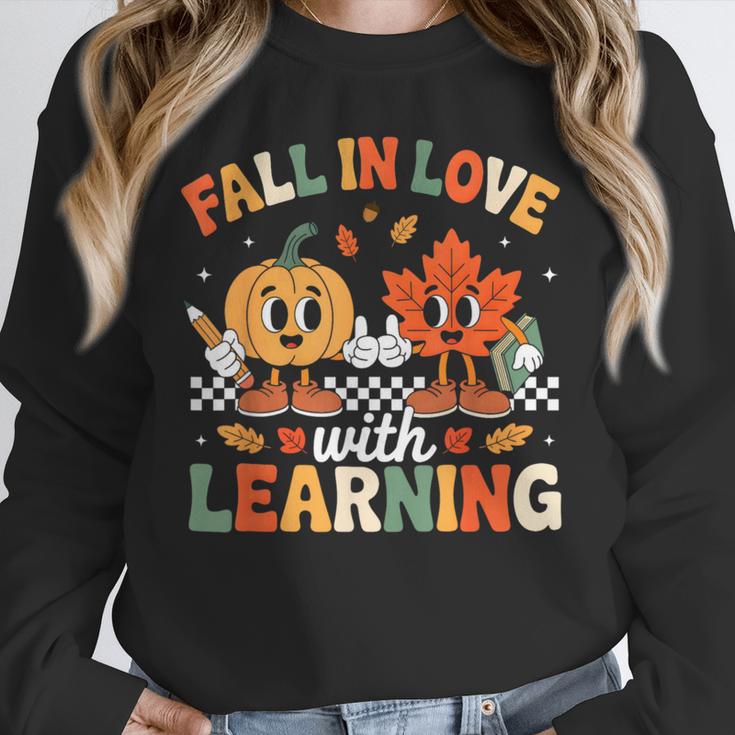 Fall In Love With Learning Shirt Autumn Thanksgiving Teacher Unisex Sweatshirt, novelty gifts, funny gifts Fall In Love With Learning Shirt Autumn Thanksgiving Teacher Unisex Sweatshirt, novelty gifts, funny gifts