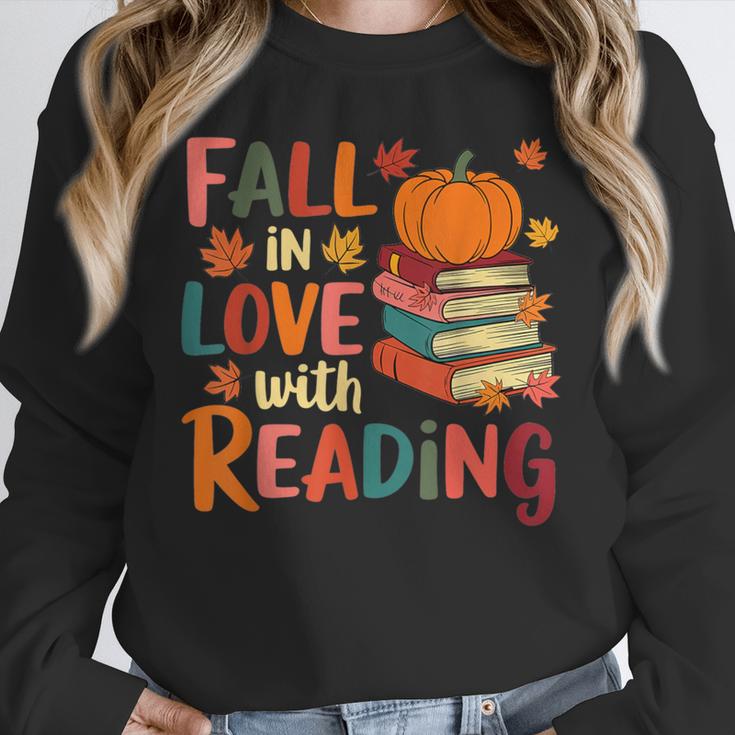 Fall In Love With Reading Autumn Thanksgiving Shirt Teacher Unisex Sweatshirt, novelty gifts, funny gifts Fall In Love With Reading Autumn Thanksgiving Shirt Teacher Unisex Sweatshirt, novelty gifts, funny gifts