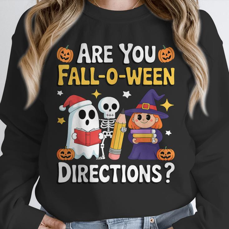 Are You Fall O Ween Directions Halloween Teacher Ghost Unisex Sweatshirt, novelty gifts, funny gifts Are You Fall O Ween Directions Halloween Teacher Ghost Unisex Sweatshirt, novelty gifts, funny gifts