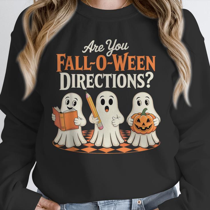Are You Fall O Ween DirectionsRetro Teacher Halloween Ghost Unisex Sweatshirt, novelty gifts, funny gifts Are You Fall O Ween DirectionsRetro Teacher Halloween Ghost Unisex Sweatshirt, novelty gifts, funny gifts