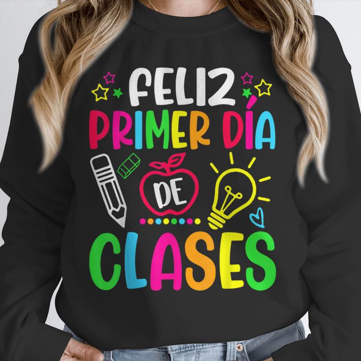 Feliz Primer Dia De Clases Kids Girl Teacher Spanish School Unisex Sweatshirt, novelty gifts, funny gifts Feliz Primer Dia De Clases Kids Girl Teacher Spanish School Unisex Sweatshirt, novelty gifts, funny gifts