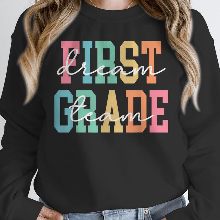 First Grade Dream Team Back To School 1st Grade Teacher Unisex Sweatshirt, novelty gifts, funny gifts
