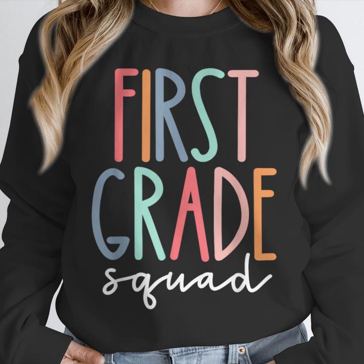First Grade Squad 1st Grade Teacher Crew Back To School Team Unisex Sweatshirt, novelty gifts, funny gifts