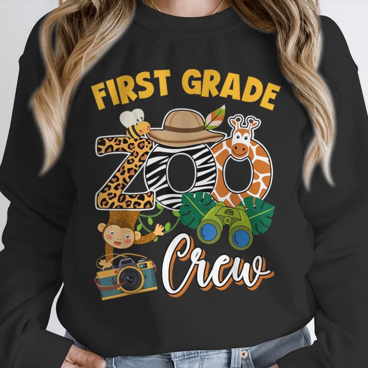 First Grade Zoo Field Trip Squad Matching Teacher Students Unisex Sweatshirt, novelty gifts, funny gifts First Grade Zoo Field Trip Squad Matching Teacher Students Unisex Sweatshirt, novelty gifts, funny gifts
