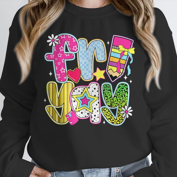 Fri-Yay Happy Friday Weekend Teacher Back To School Unisex Sweatshirt, novelty gifts, funny gifts Fri-Yay Happy Friday Weekend Teacher Back To School Unisex Sweatshirt, novelty gifts, funny gifts