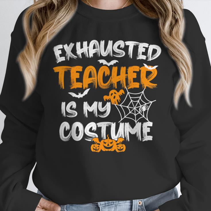 Fun Halloween Sayings Quotes Exhausted Teacher Is My Costume -Adults Short Sleeve Halloween Teacher T-Shirt Small Unisex Sweatshirt, novelty gifts, funny gifts Fun Halloween Sayings Quotes Exhausted Teacher Is My Costume -Adults Short Sleeve Halloween Teacher T-Shirt Small Unisex Sweatshirt, novelty gifts, funny gifts