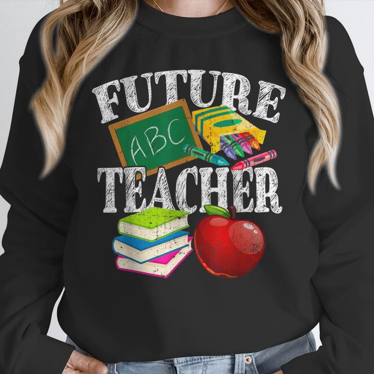 Future Teacher With Canyon And Book Teacher Men Women Girls Kids Unisex Sweatshirt, novelty gifts, funny gifts