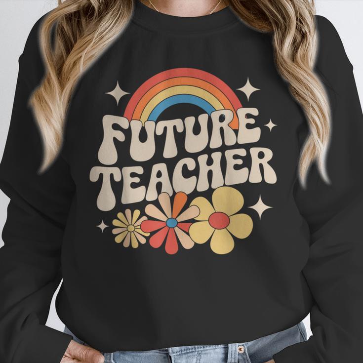 Future Teacher Kids Youth Girls Rainbow Pre-k Kindergarten Unisex Sweatshirt, novelty gifts, funny gifts