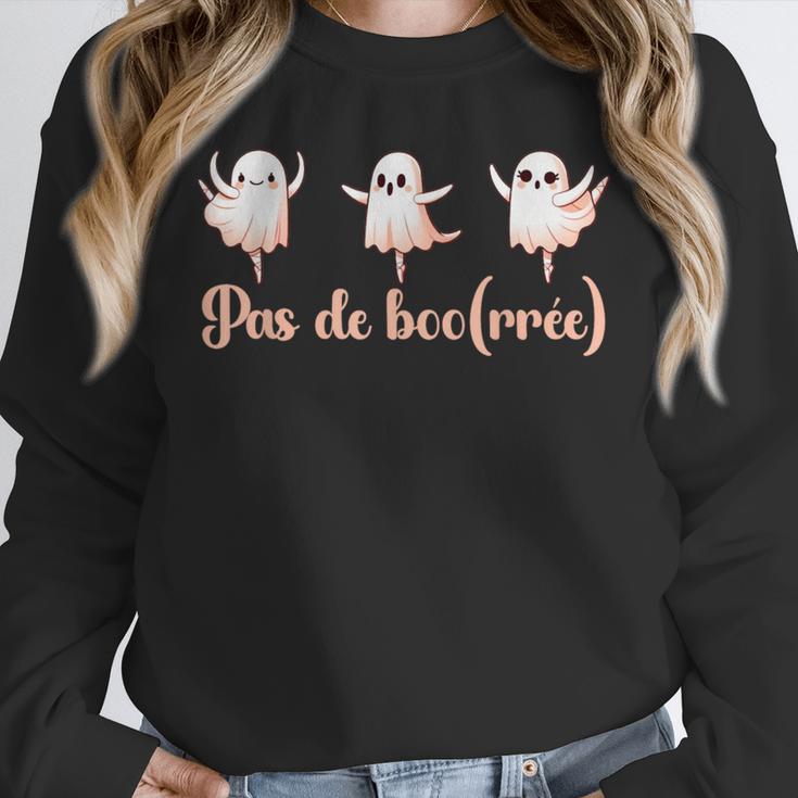 Ghost Ballet Dancer Halloween Dance Teacher Pas De Boo-Rée Unisex Sweatshirt, novelty gifts, funny gifts Ghost Ballet Dancer Halloween Dance Teacher Pas De Boo-Rée Unisex Sweatshirt, novelty gifts, funny gifts