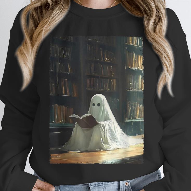 Ghost Library Halloween Book Reading Books Lover Teacher Unisex Sweatshirt, novelty gifts, funny gifts Ghost Library Halloween Book Reading Books Lover Teacher Unisex Sweatshirt, novelty gifts, funny gifts
