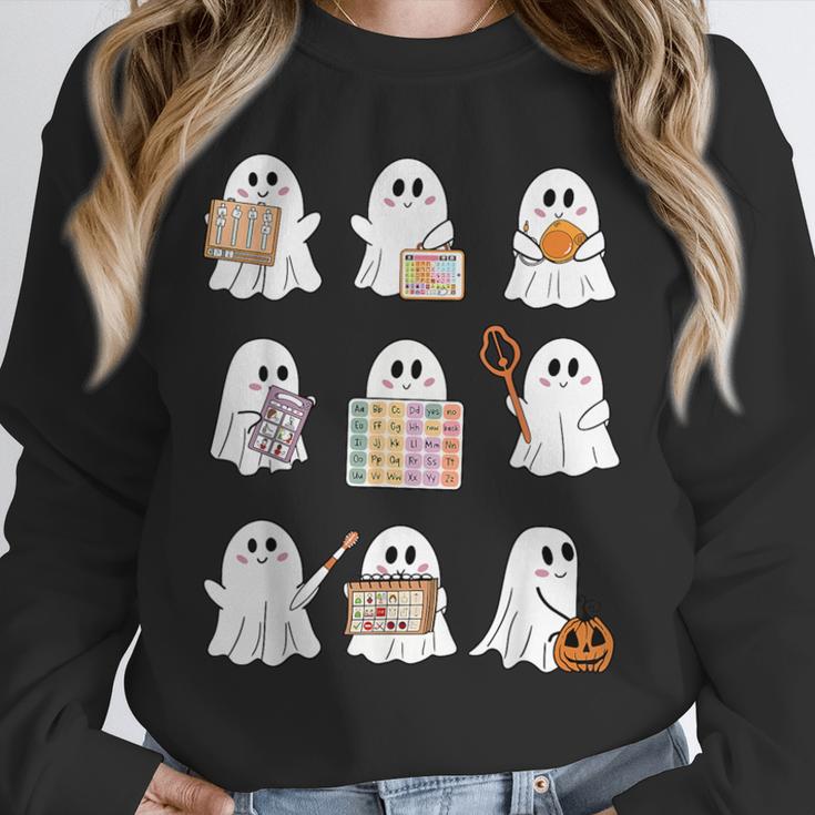 Ghost Speech Therapy Teacher Spooky Season Halloween Unisex Sweatshirt, novelty gifts, funny gifts Ghost Speech Therapy Teacher Spooky Season Halloween Unisex Sweatshirt, novelty gifts, funny gifts