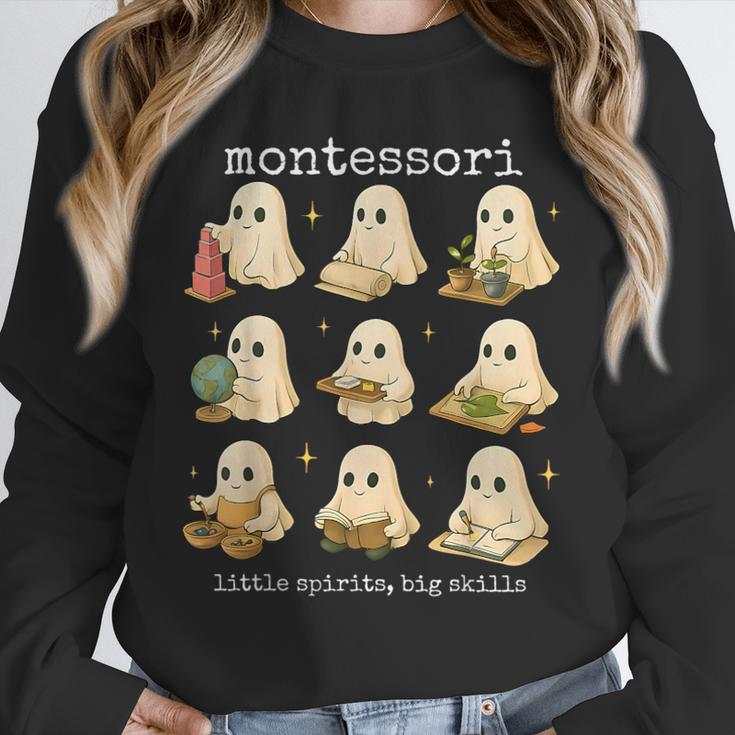 Ghosts Halloween Montessori Teacher Educator Costume Unisex Sweatshirt, novelty gifts, funny gifts Ghosts Halloween Montessori Teacher Educator Costume Unisex Sweatshirt, novelty gifts, funny gifts