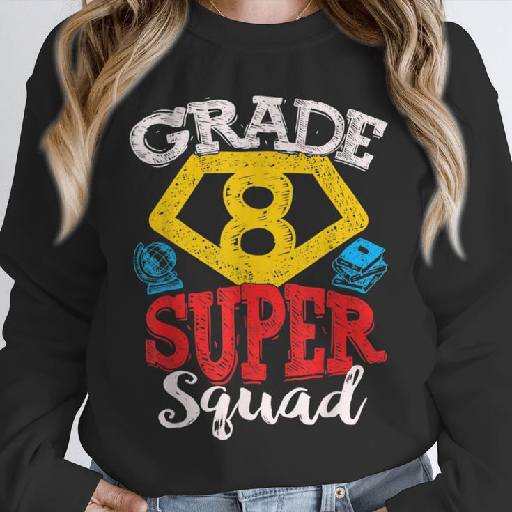 Grade 8 Super Squad Superhero Teacher Team Unisex Sweatshirt, novelty gifts, funny gifts