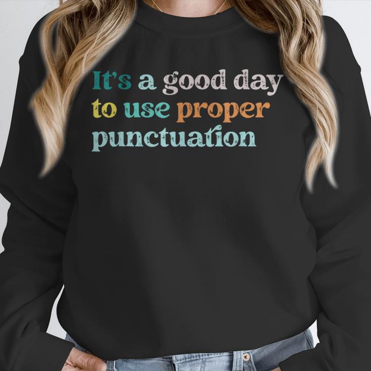 Grammar English Teacher It's a Good Day To Use Punctuation Unisex Sweatshirt, novelty gifts, funny gifts Grammar English Teacher It's a Good Day To Use Punctuation Unisex Sweatshirt, novelty gifts, funny gifts