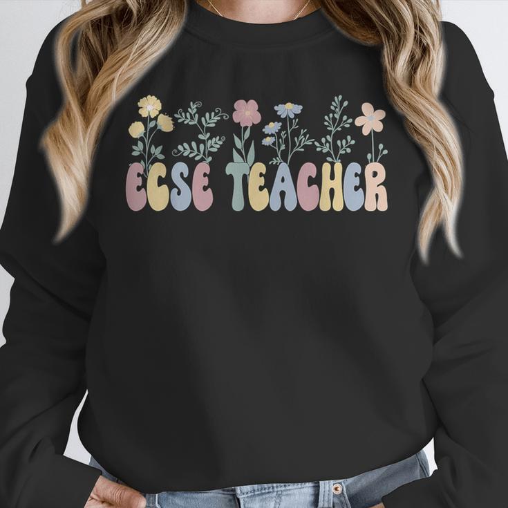 Groovy ECSE Early Childhood Special Education Teacher Unisex Sweatshirt, novelty gifts, funny gifts