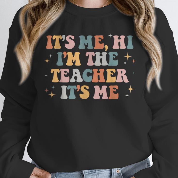 Groovy Its Me Hi Im The Teacher It’s Me Back To School Unisex Sweatshirt, novelty gifts, funny gifts Groovy Its Me Hi Im The Teacher It’s Me Back To School Unisex Sweatshirt, novelty gifts, funny gifts