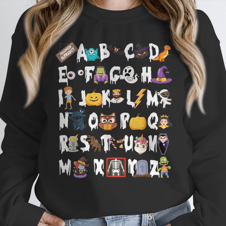Halloween Alphabet ABCs Learning Kindergarten Teacher Men Women Kids Unisex Sweatshirt, novelty gifts, funny gifts Halloween Alphabet ABCs Learning Kindergarten Teacher Men Women Kids Unisex Sweatshirt, novelty gifts, funny gifts