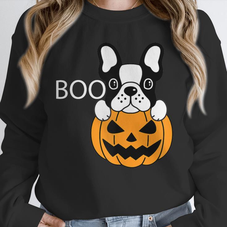 The Halloween Boston Terrier Unisex Sweatshirt, novelty gifts, funny gifts