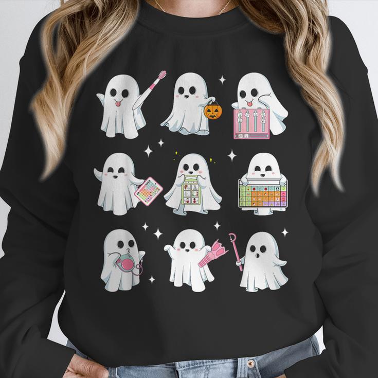 Halloween Ghost Speech Therapy SLP Fall Teacher Tee Unisex Sweatshirt, novelty gifts, funny gifts Halloween Ghost Speech Therapy SLP Fall Teacher Tee Unisex Sweatshirt, novelty gifts, funny gifts