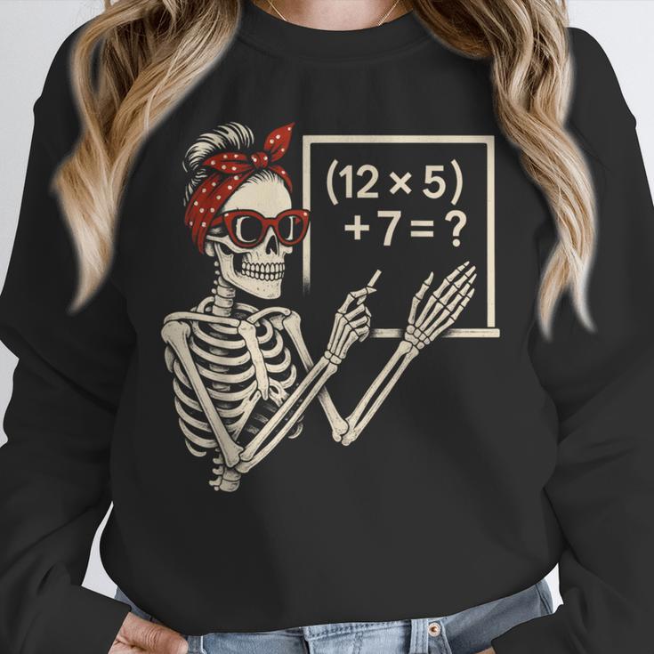 Halloween Math Teacher Skeleton Six Seven Meme Brainrot Unisex Sweatshirt, novelty gifts, funny gifts Halloween Math Teacher Skeleton Six Seven Meme Brainrot Unisex Sweatshirt, novelty gifts, funny gifts