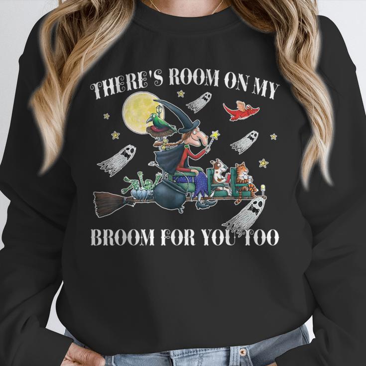 Halloween There's Room On My Broom For You Too Teacher Unisex Sweatshirt, novelty gifts, funny gifts