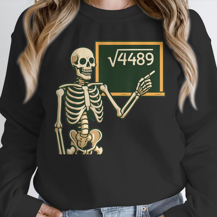 Halloween Skeleton 67 Meme Square Root 4489 Math Teacher Unisex Sweatshirt, novelty gifts, funny gifts Halloween Skeleton 67 Meme Square Root 4489 Math Teacher Unisex Sweatshirt, novelty gifts, funny gifts