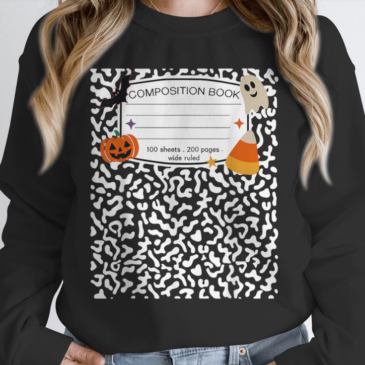 Halloween Teacher Composition Book Notebook Matching Group Unisex Sweatshirt, novelty gifts, funny gifts Halloween Teacher Composition Book Notebook Matching Group Unisex Sweatshirt, novelty gifts, funny gifts