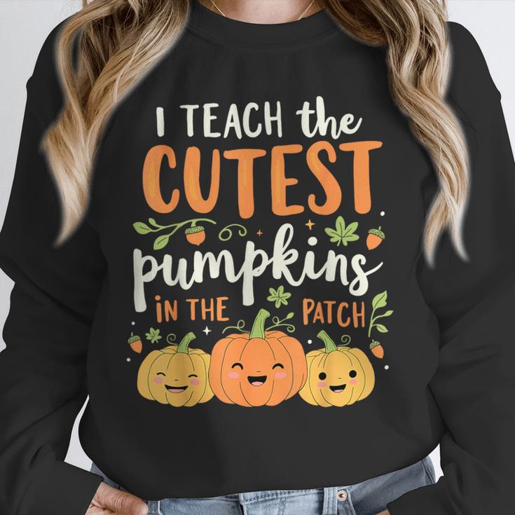 Halloween Teacher I Teach The Cutest Pumpkins In The Patch Unisex Sweatshirt, novelty gifts, funny gifts