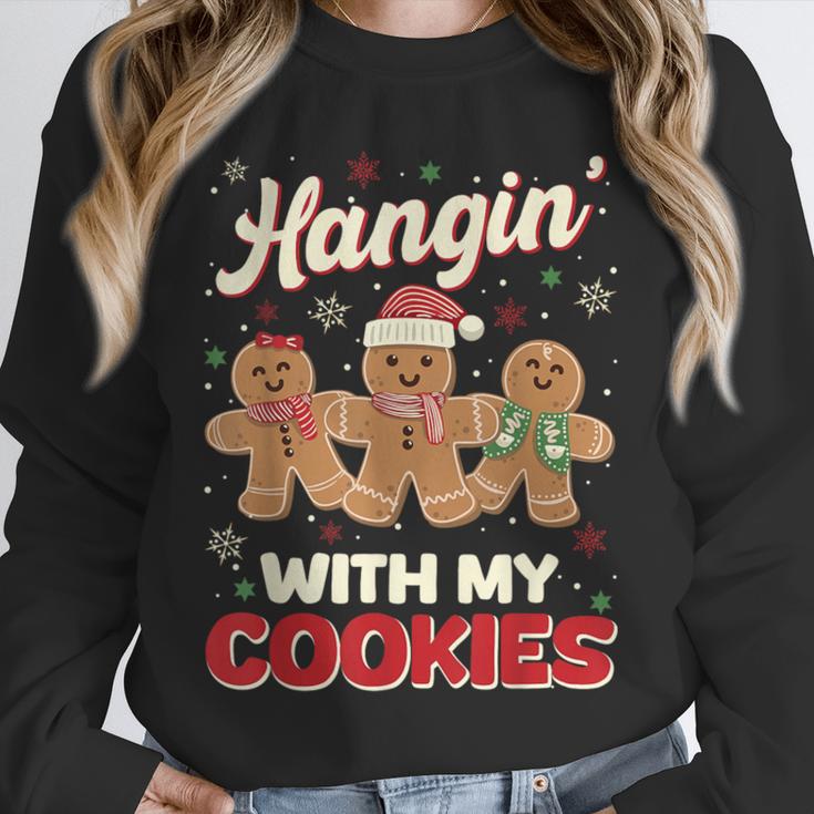 Hangin With My Cookies Gingerbread Man Xmas Teacher Unisex Sweatshirt, novelty gifts, funny gifts Hangin With My Cookies Gingerbread Man Xmas Teacher Unisex Sweatshirt, novelty gifts, funny gifts